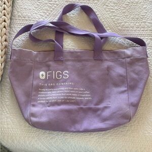 Figs Purple Tote Bag LAVENDER DEW PURPLE